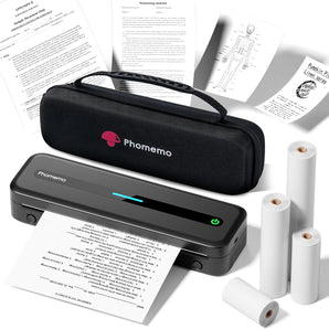 Phomemo Newly Upgrade M832 Portable Printer Kit, Inkless Thermal Printer for Business/Office/Home, Supports 8.5" x 11" US Letter Size, Compatible with Phone, Tablet & Laptop