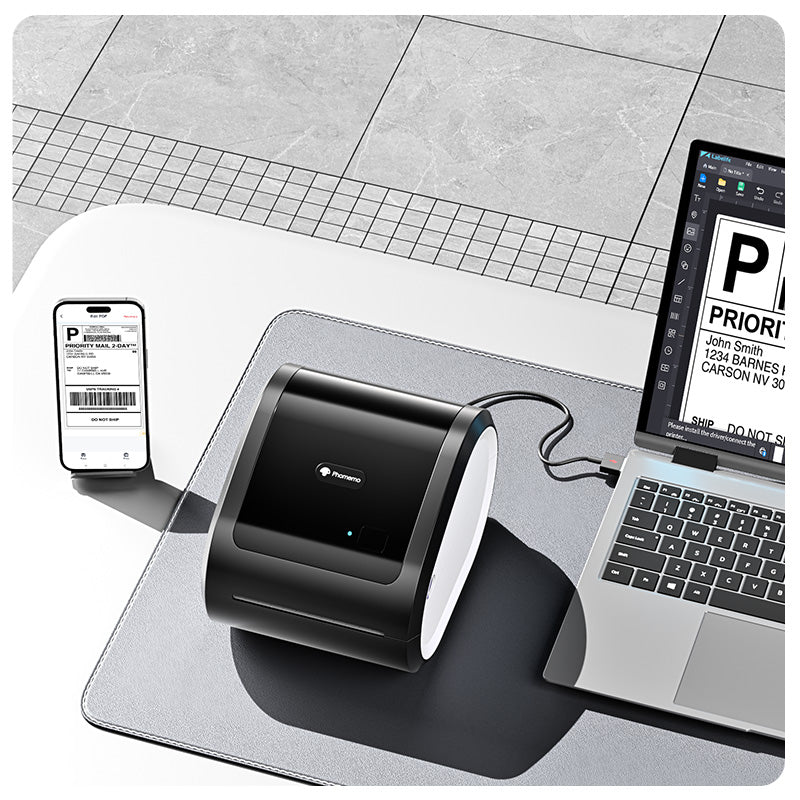 Phomemo D520-BT Bluetooth Shipping Label Printer
