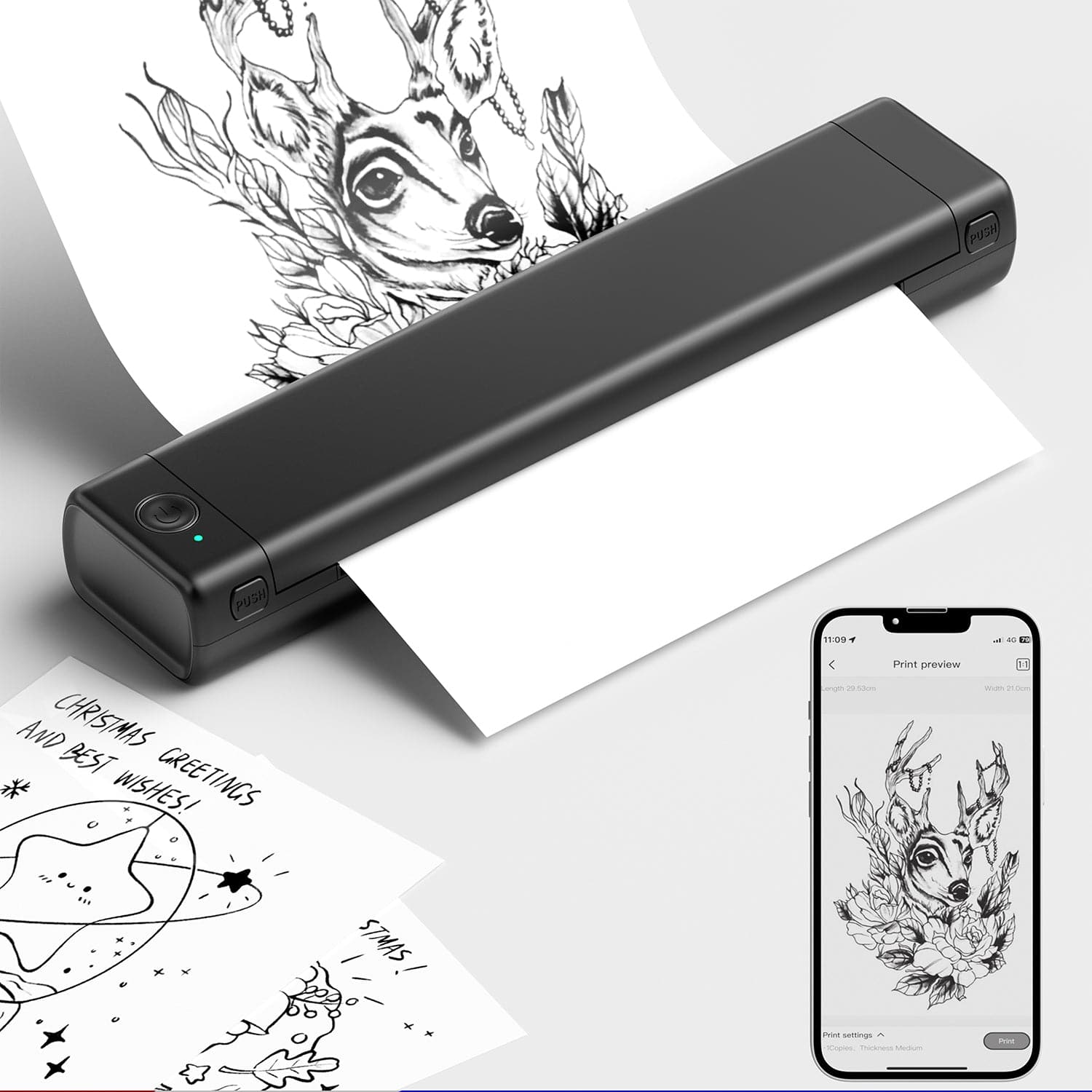 Flash Sale - Phomemo M08F Wireless Tattoo Stencil Printer - Phomemo