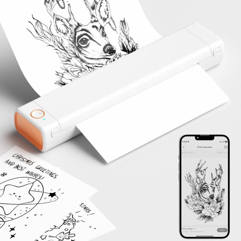 Flash Sale - Phomemo M08F Wireless Tattoo Stencil Printer - Phomemo