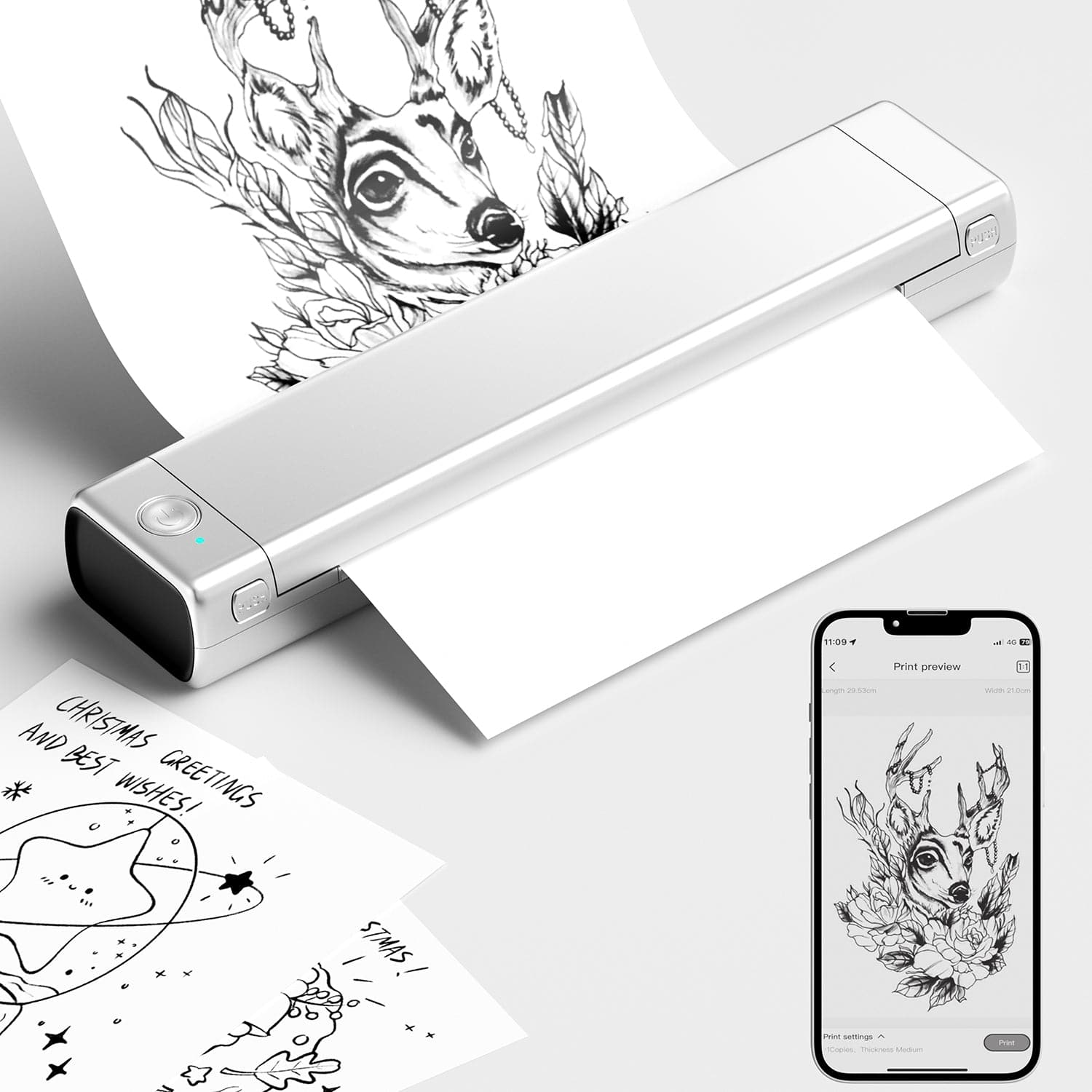 Flash Sale - Phomemo M08F Wireless Tattoo Stencil Printer - Phomemo