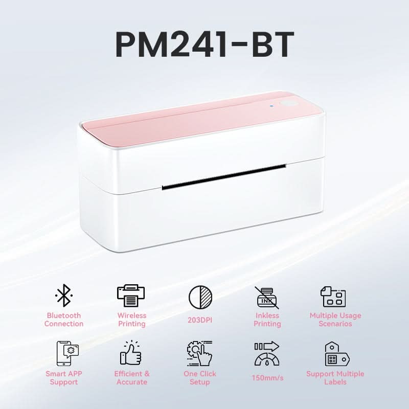 Flash Sale - Phomemo PM241 - BT Bluetooth Shipping Label Printer - Phomemo
