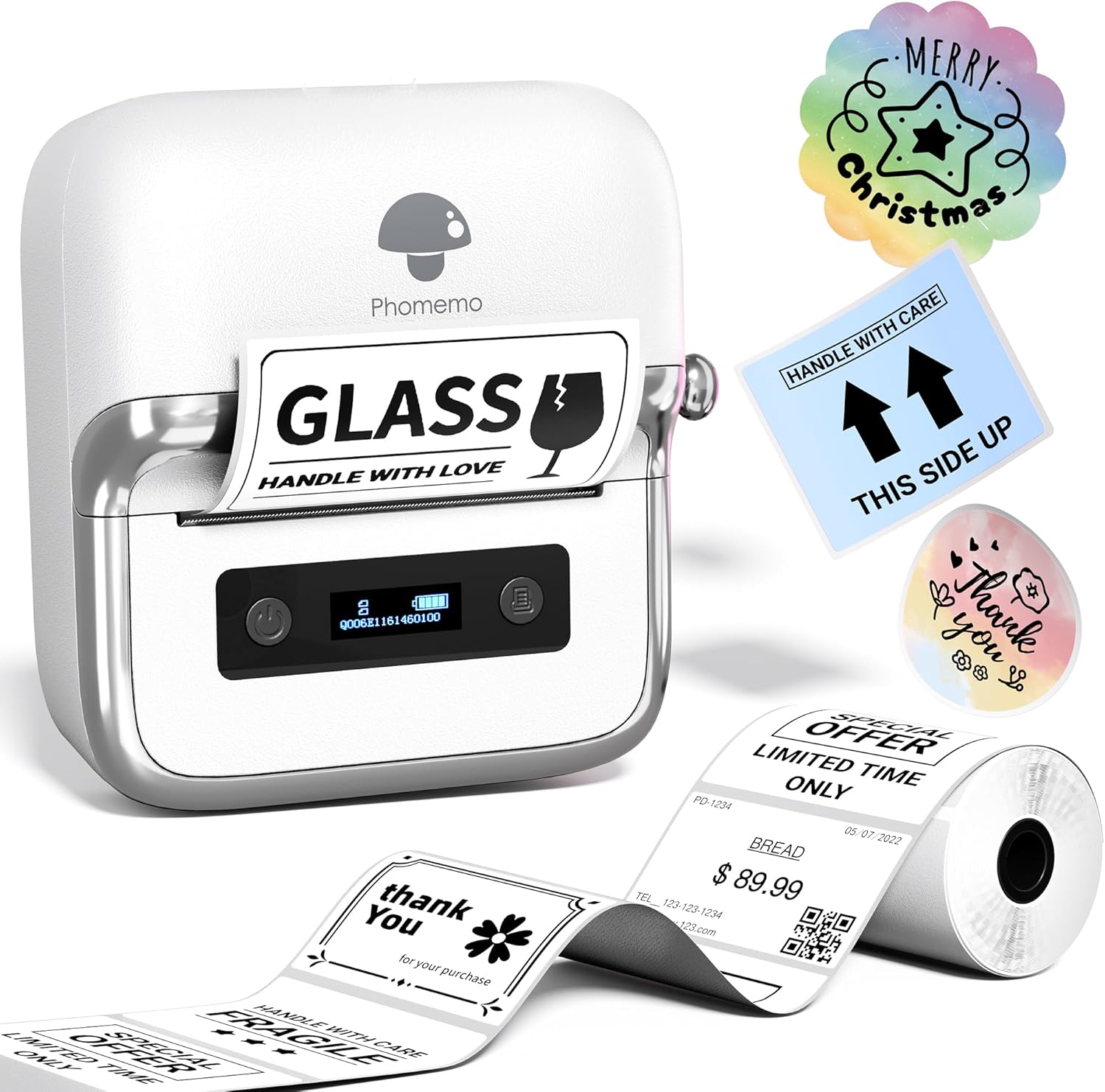 Phomemo M250 Bluetooth Portable Thermal Business Label Maker - Phomemo