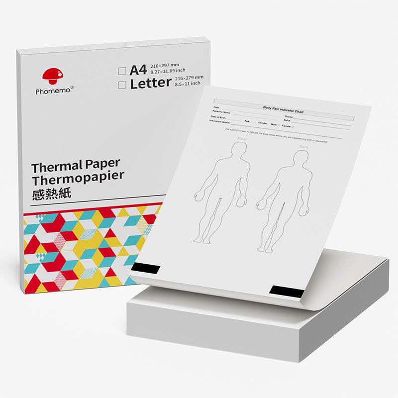 Phomemo Quick Dry 8.5"x11" Letter Thermal Paper for M08F/M832/Q302 - Phomemo
