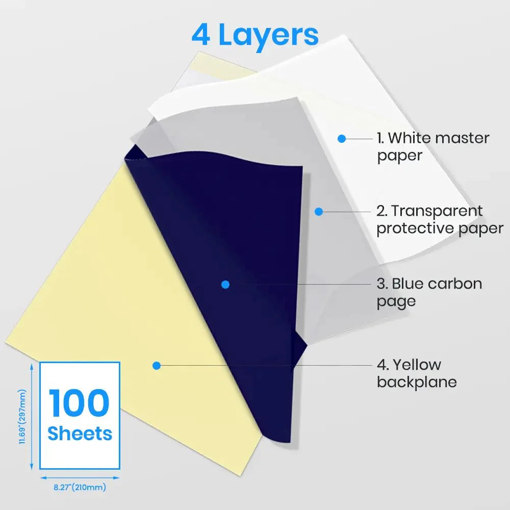 Phomemo Upgraded Tattoo Transfer Paper For M08F/TP81/TP83/TP87 Tattoo Printer - Phomemo