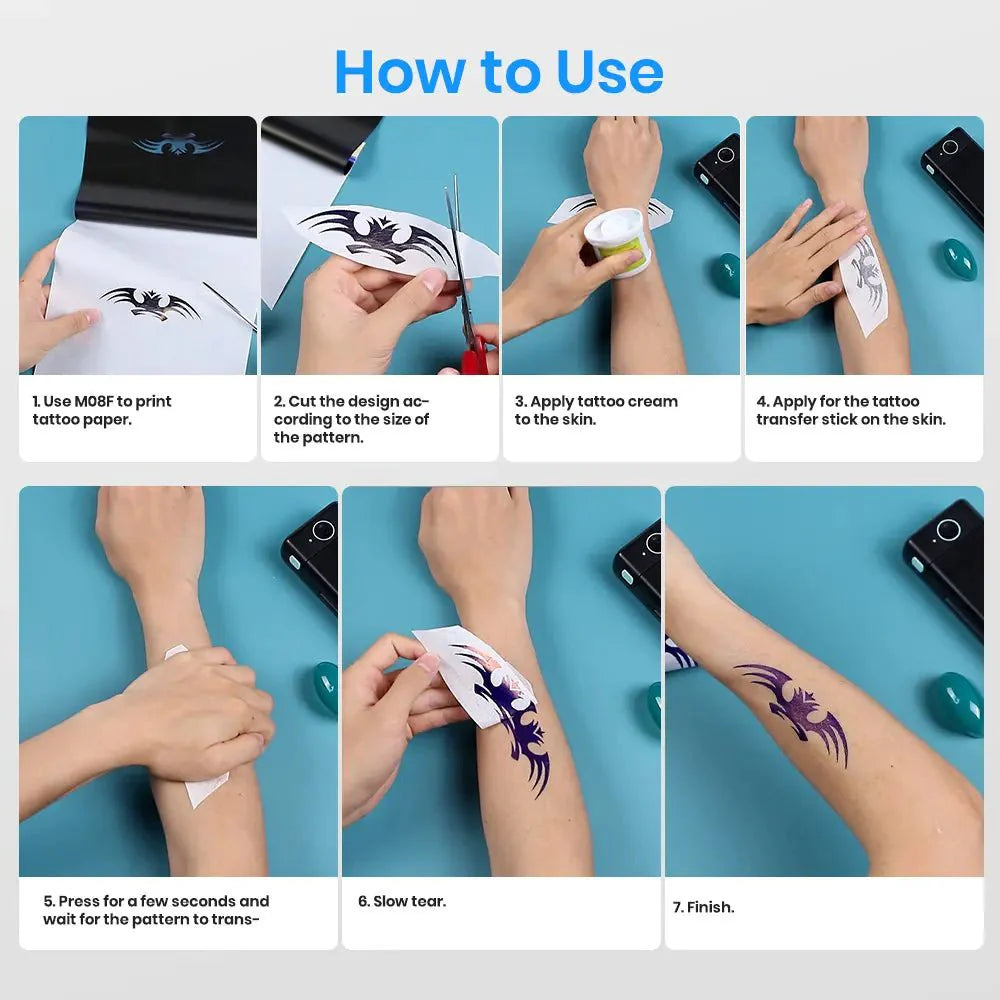 Phomemo Upgraded Tattoo Transfer Paper For M08F/TP81/TP83/TP87 Tattoo Printer - Phomemo